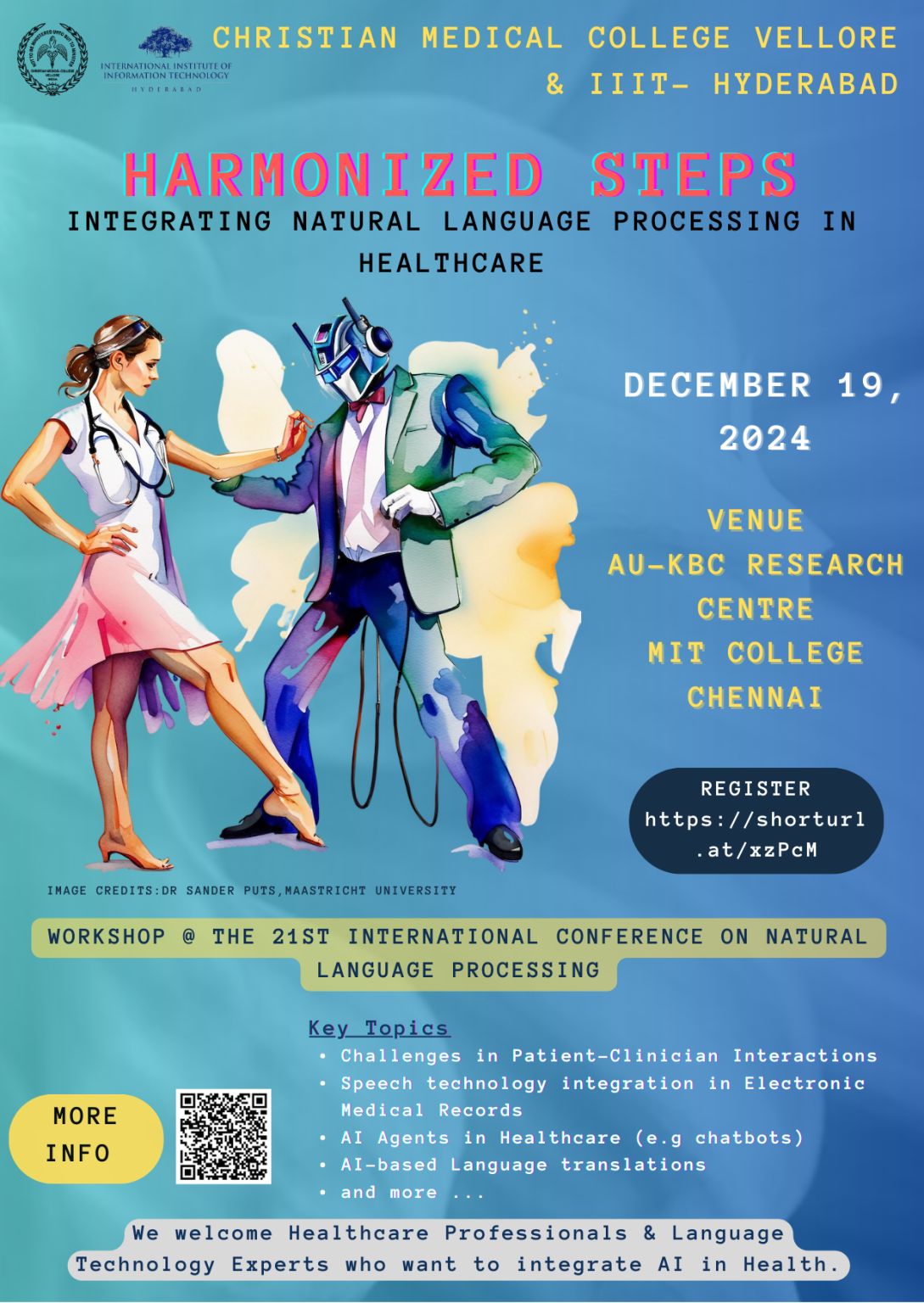 NLP workshop at ICON 2024, Chennai — CMC Vellore and IIIT-Hyderabad