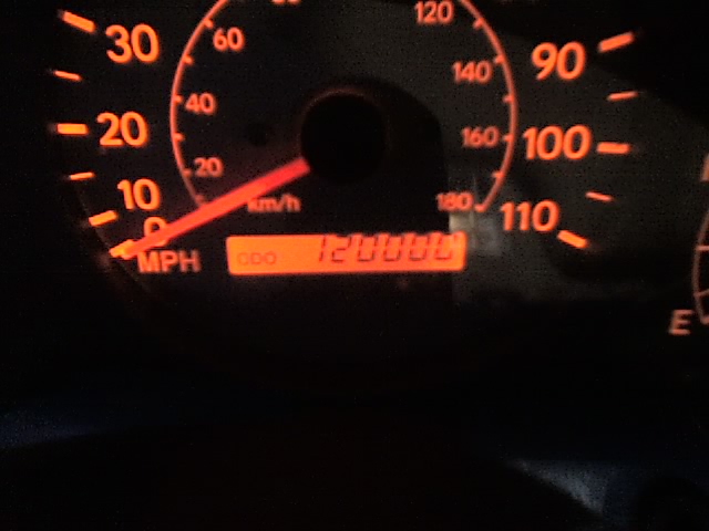Odometer at 120,000 miles