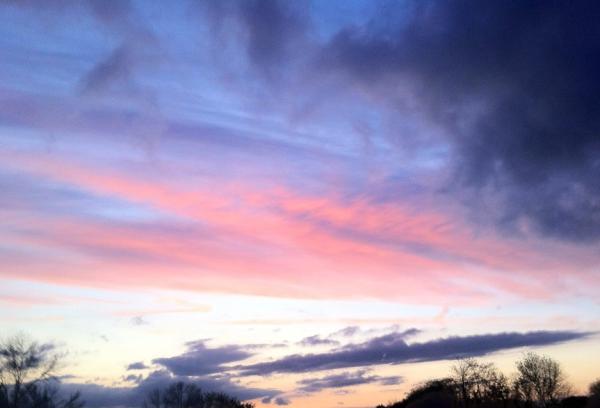 Sunset today